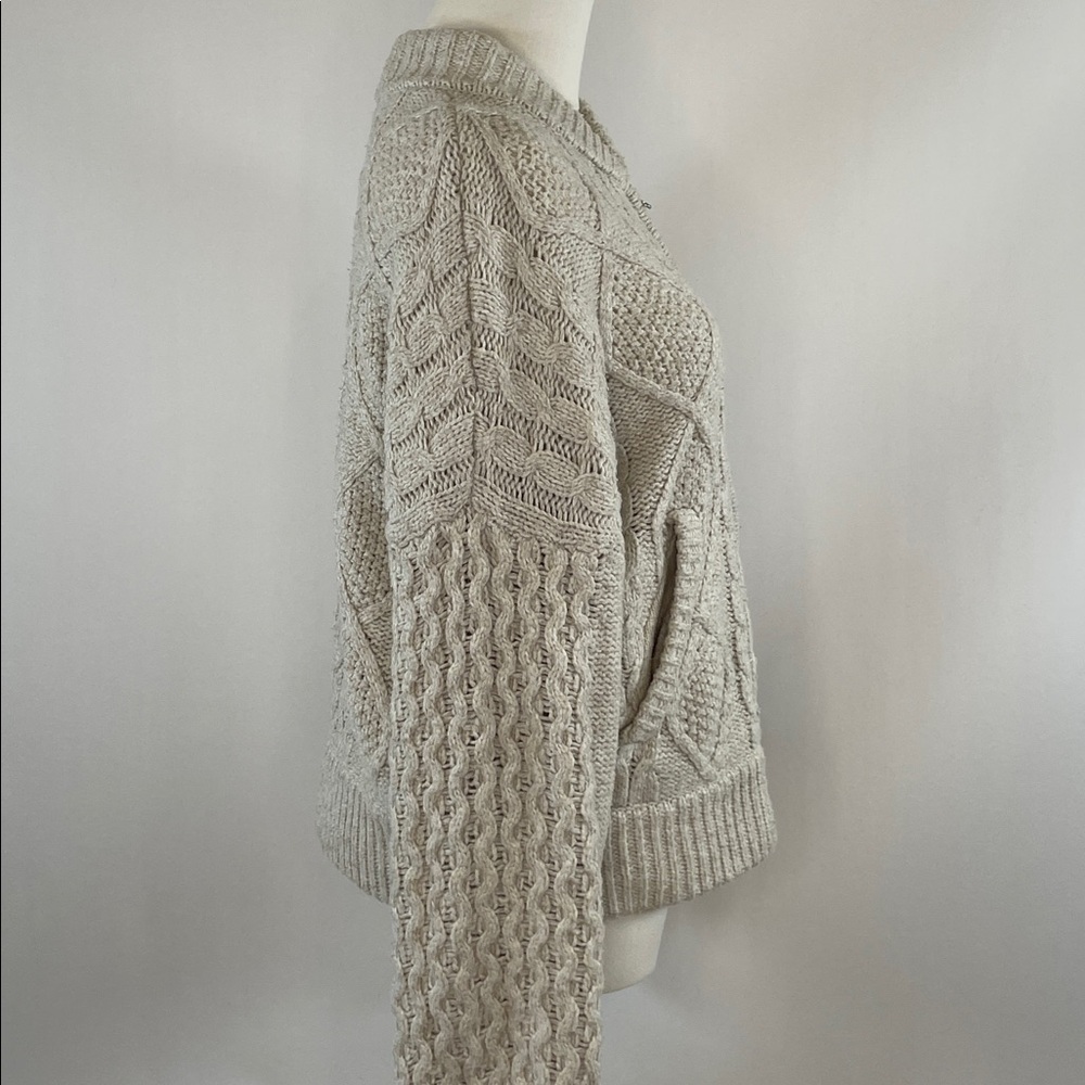Central Park West Savannah Zip Sweater, XS - Picture 9 of 11